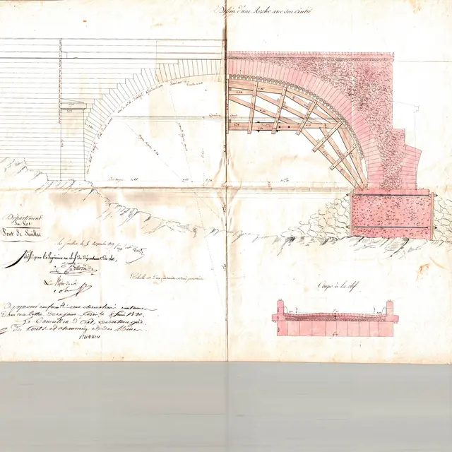 Voûte - Pont de Souillac ©Archives