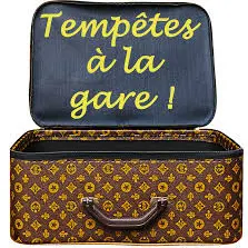 Tempête à la gare