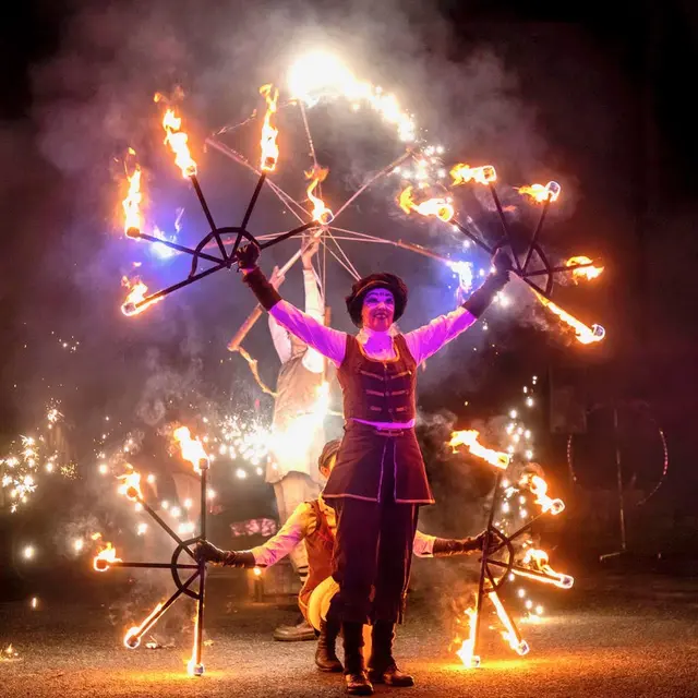 spectacle de feu
