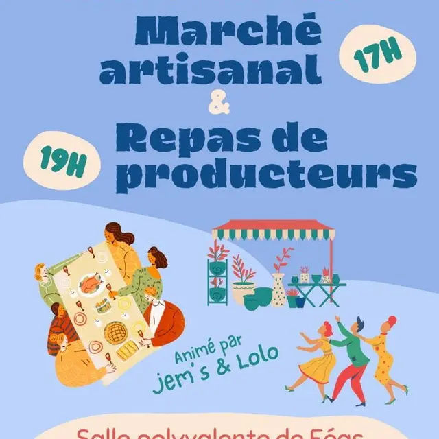 Marché de producteurs et d'artisans à Féas