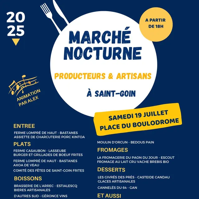Marché nocturne -Saint-Goin-19.07.2025