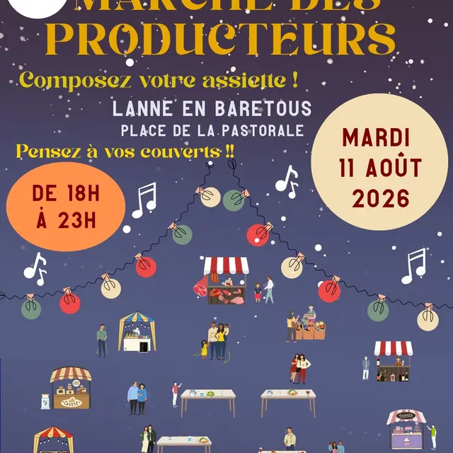 Marché nocturne Lanne en Barétous