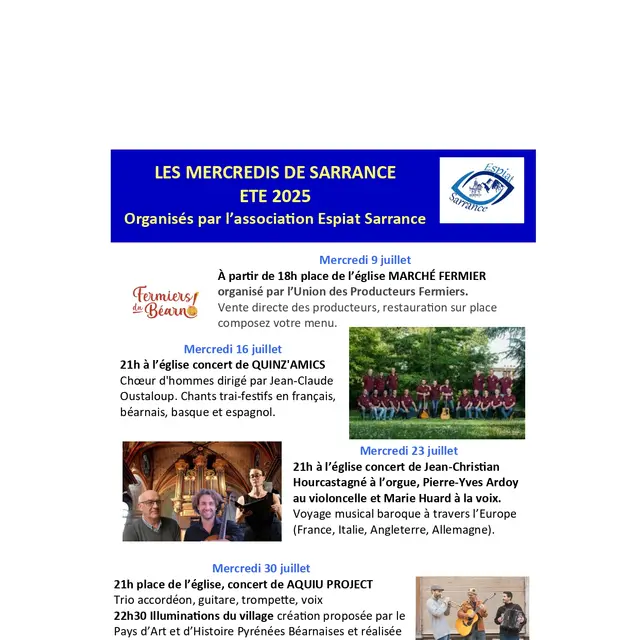 Mercredi de Sarrance juillet