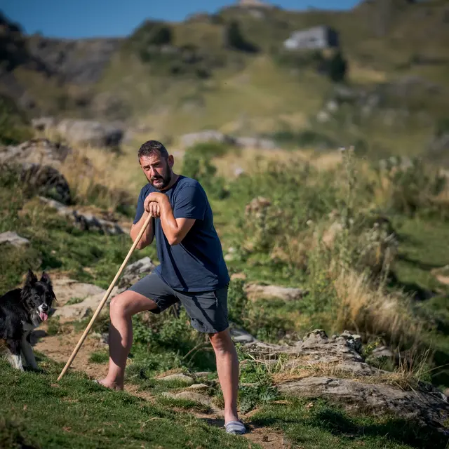 Cédric Pucheu, berger de juin à septembre à La Pierre Saint-Martin