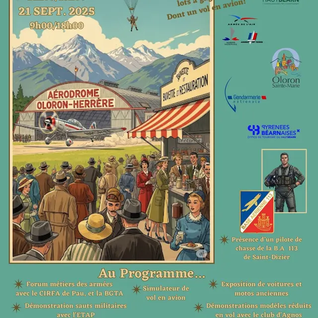Affiche portes ouvertes Aérodrome