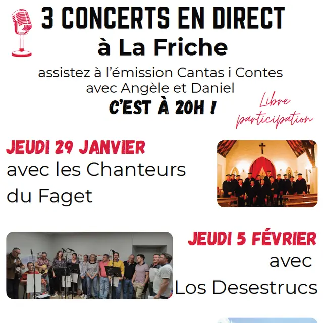 Concert avec les chanteurs du Faget