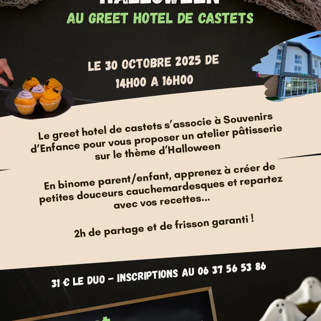 CASTETS-ATELIER HALLOWEEN AFFICHE