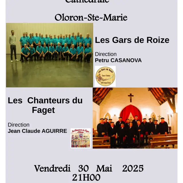Concert Les Gars de Roize et Les Chanteurs du Faget