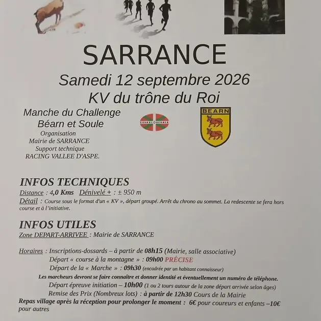 Course à la montagne