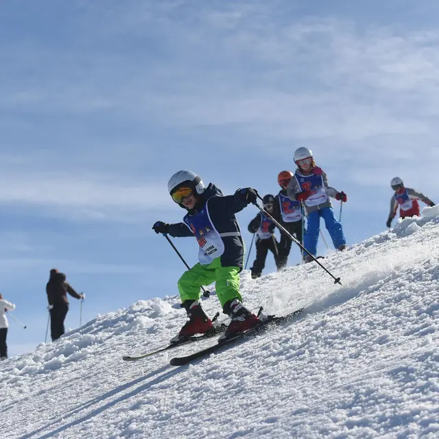 Cravate Vintage ESF École Du Ski Français - 100% Soie - Multicolore - Homme