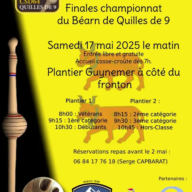 Finale du championnat du Béarn de quilles de 9