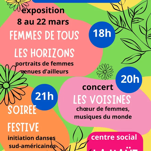 Journée Internationale des Droits des Femmes Centre Social La Haüt