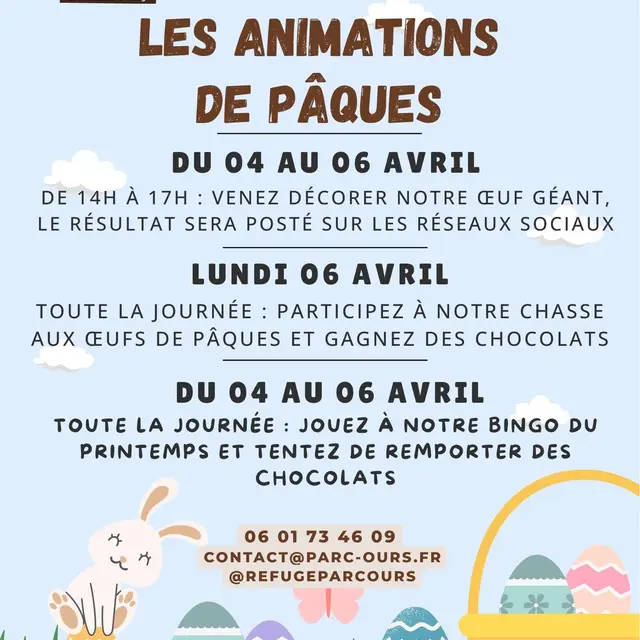 Pâques au Parc Ours