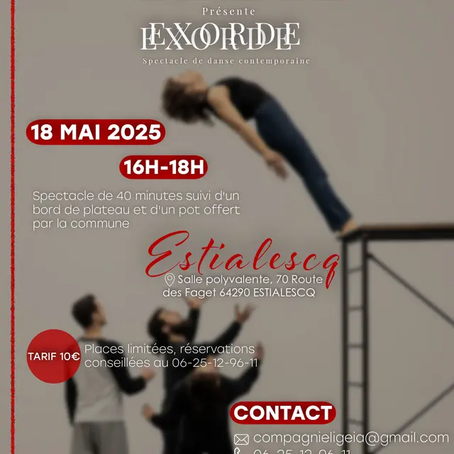 Spectacle de danse contemporaine Exorde
