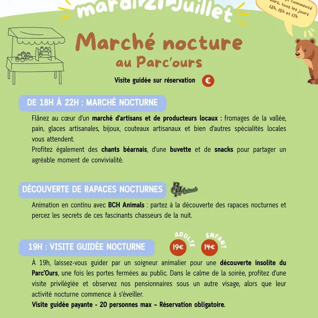 Programme été chaque mardi - marché juillet