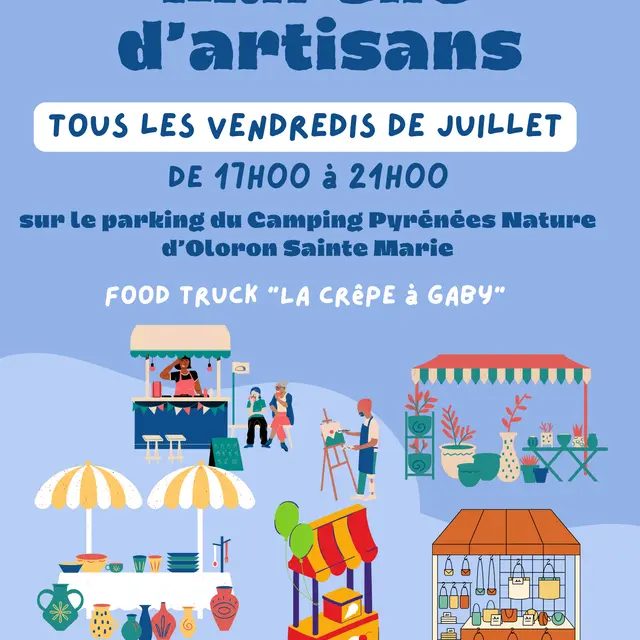 affiche marché camping - 1