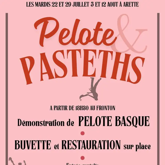 Partie de pelote basque au fronton d'Arette