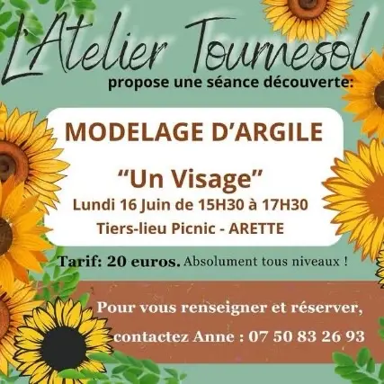 Atelier tous niveaux : modelage d'argile Un Visage
