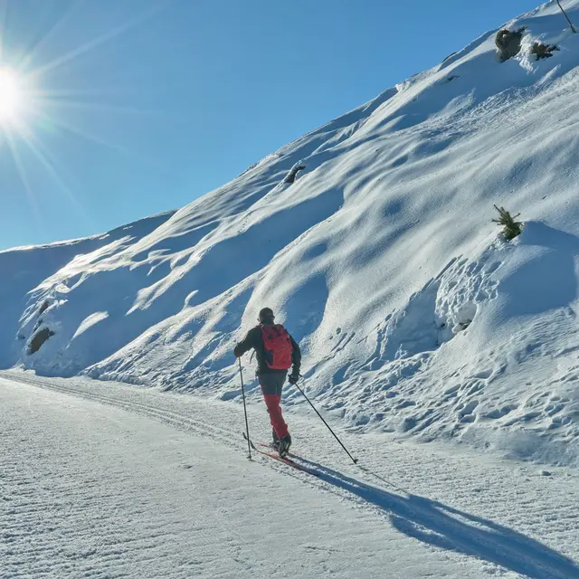 Ski de fond sur les pistes de l'espace nordique d'Issarbe