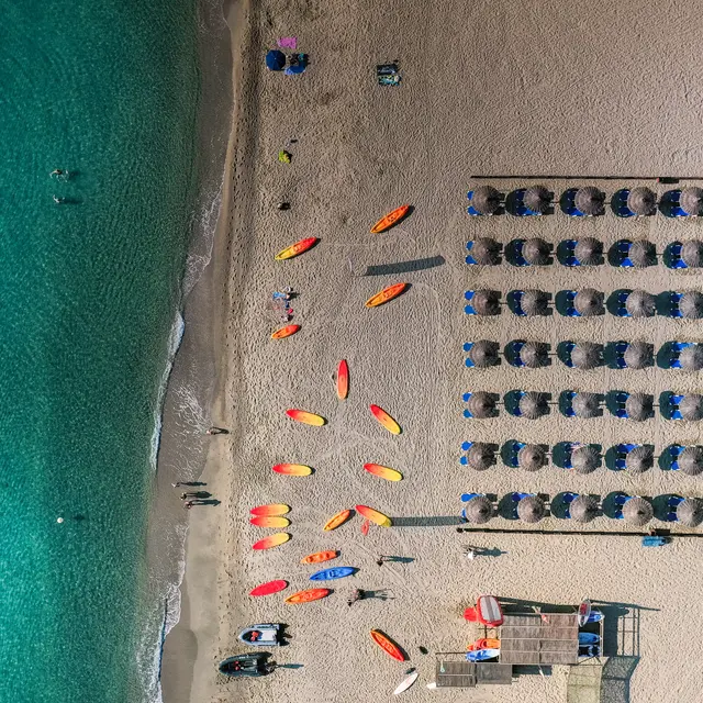 FRANCE - ARGELES SUR MER - PLAGE CENTRALE - CLUB EMERAUDE - PADDLE  - DRONE