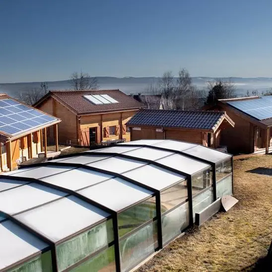 Eco-lieu des Gîtes Bon Air bioclimatiques accessibles