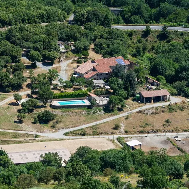 Vue aérienne du domaine