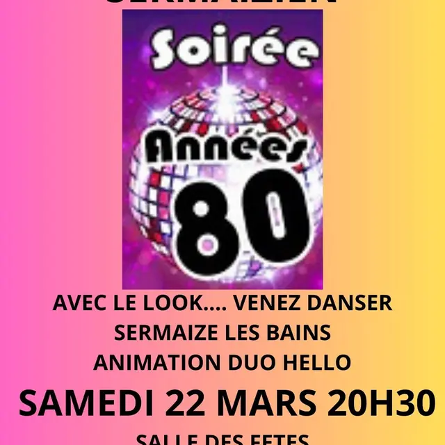 SOIREE ANNEES 80
