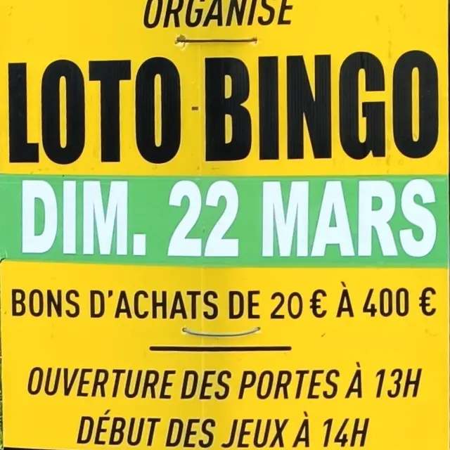 Loto Bingo Détente et Loisirs de Blacy