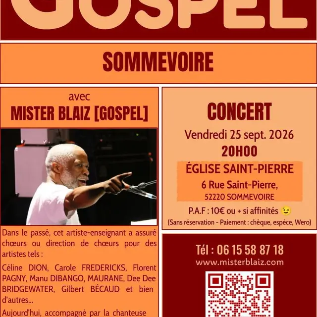 Récital gospel sommevoire 25 sept