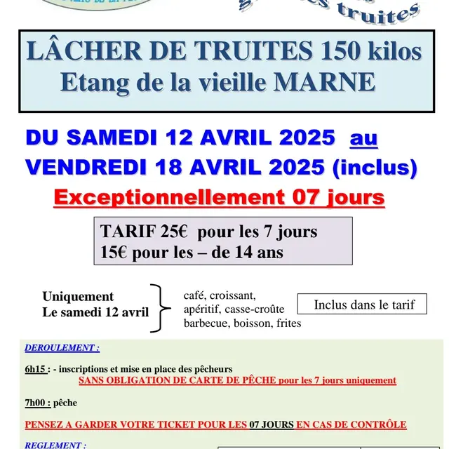 lâcher de truites