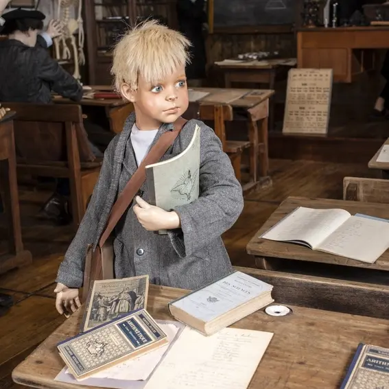 Elève école d'autrefois