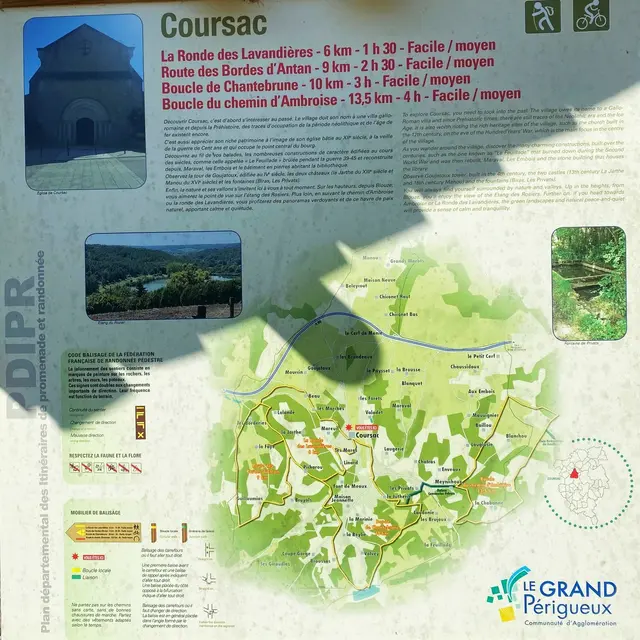 COURSAC-Boucle de Chantebrune-Panneau d'appel