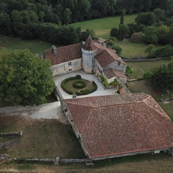 Château d'Aucors vue aérienne