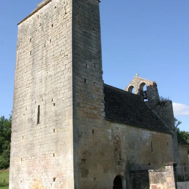 Eglise d'aigueparses commune de Mazeyrolles