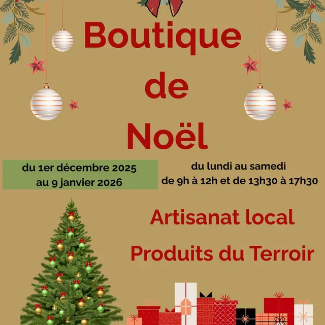 Affiche Boutique de Noël