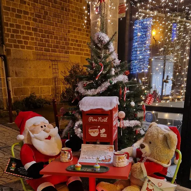 Table avec le Père Noël