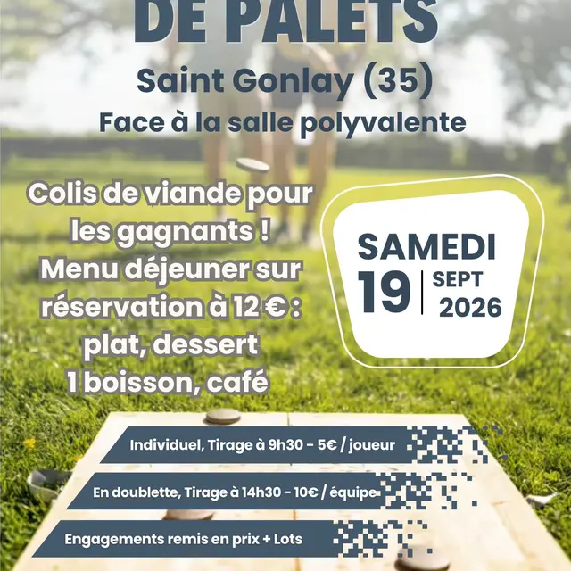 Affiche Concours de palets