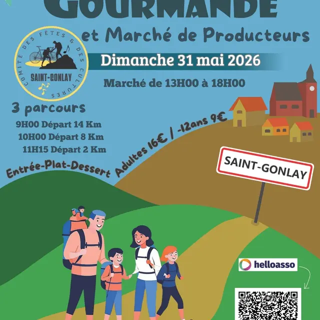 Affiche randonnée gourmande
