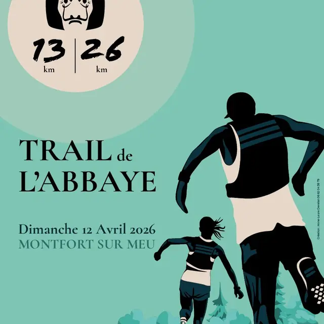 Affiche Trail de l'Abbaye 2026