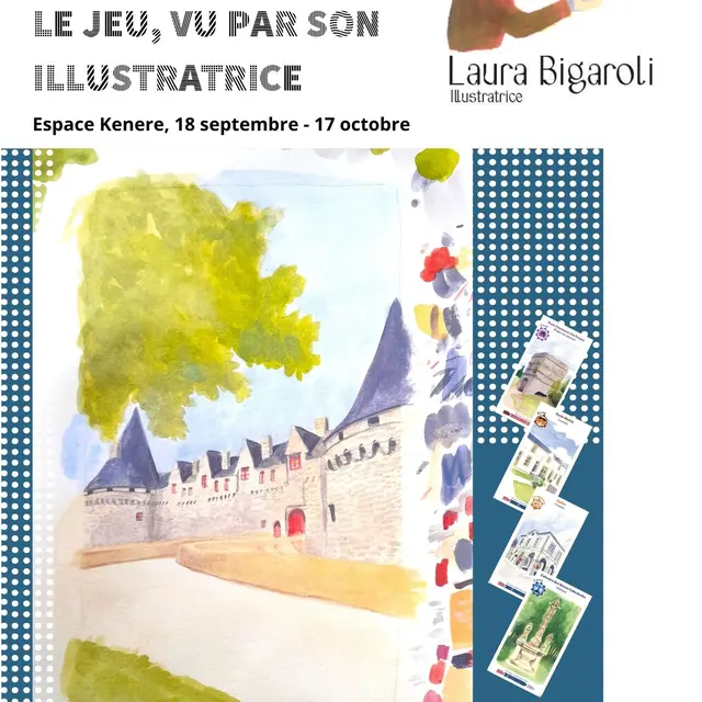 Exposition Terre des Rohan le jeu vu par son illustratrice