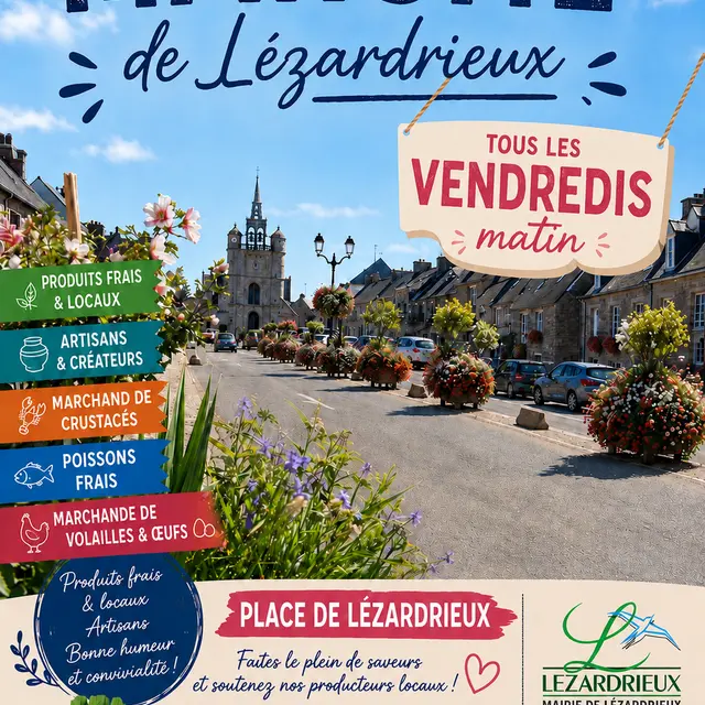 Marché de vendredi Lézardrieux