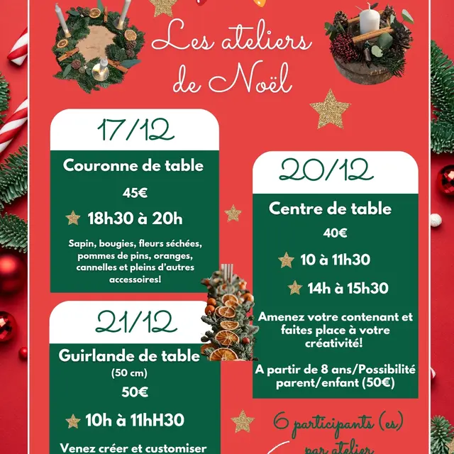 Atelier Noël La Fabrik à Fleurs