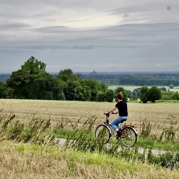 Balade à vélo en baie du Mont St Michel