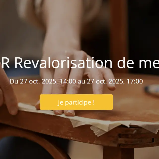 Atelier revalorisation de meubles