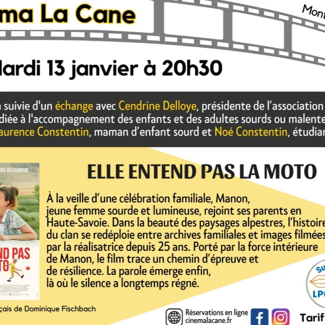 Projection Elle entend pas la moto