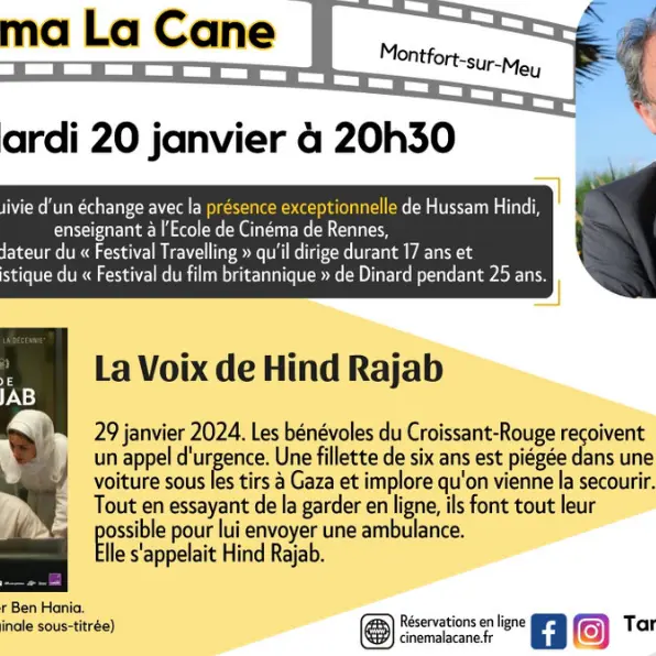 Projection La voix de Hindi Rajab