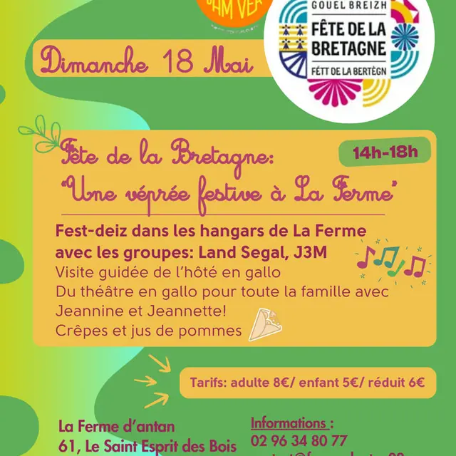 La fête de la Bretagne -  Une véprée festive à la ferme