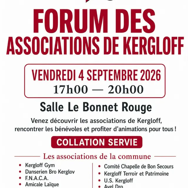 Forum des associaitons kergloff
