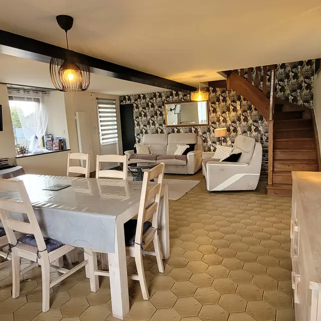 Gite les Hortensias salon salle a manger