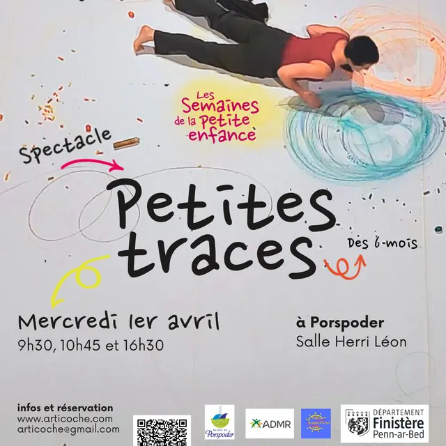 Affiche spectacle petites traces